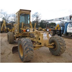 FIAT ALLIS 65B MOTOR GRADER, S/N 31035, 10' MOLDBOARD W/TIP CONTROL, ECAB, 15-19.5 NHS TIRES, METER 