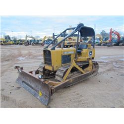JOHN DEERE 350B CRAWLER TRACTOR, S/N 154346T, ANGLE BLADE, CANOPY SWEEPS, REAR SCREEN