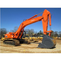 HITACHI EX550LC HYDRAULIC EXCAVATOR, S/N 17A-5049, 10' 6" STICK, 66" BUCKET, ECAB W/AIR