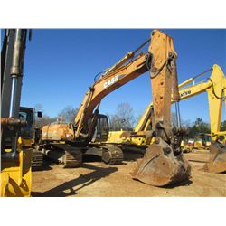 CASE CX460 HYDRAULIC EXCAVATOR, S/N DAG0746124, 10' STICK, 54" BUCKET, THUMB, ECAB W/AIR, METER READ