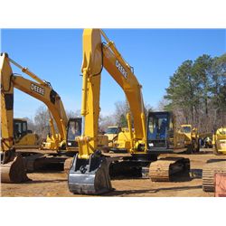 JOHN DEERE 230CLC HYDRAULIC EXCAVATOR, S/N 603206 (02 YR) 10'6" STICK, 42" BUCKET, ECAB W/AIR, METER