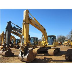 KOMATSU PC220LC-7L HYDRAULIC EXCAVATOR, S/N A86570 (04 YR) 10' STICK, 48" BUCKET, THUMB, ECAB W/AIR,