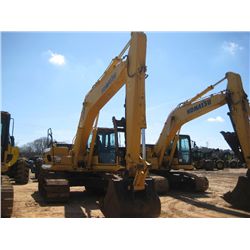 KOMATSU PC200LC-8 HYDRAULIC EXCAVATOR, S/N C60173 (06 YR) 9'6" STICK, 42" BUCKET, THUMB, ECAB W/AIR,
