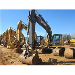 JOHN DEERE 200D LC HYDRAULIC EXCAVATOR, S/ 512225, (10 YR) 9'6" STICK, 50" BUCKET, THUMB, ECAB W/AIR