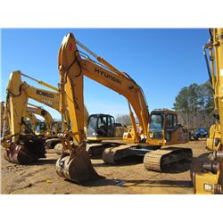 HYUNDAI R250LC HYDRAULIC EXCAVATOR, S/N EN01F110127, 9'6" STICK, 36" BUCKET, AUX HYD, ECAB W/AIR, ME
