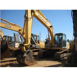 NEW HOLLAND EH160 HYDRAULIC EXCAVATOR, S/N N6DA16247, LONG STICK, ROCKLAND THUMB, ECAB W/AIR, METER 