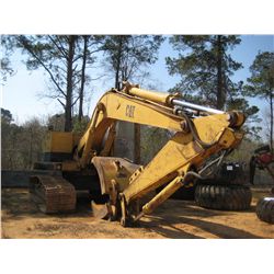 CAT 225D LC HYDRAULIC EXCAVATOR, S/N 8R6024, 9' STICK, GRAPPLE, ECAB, METER READING 16,196 HRS