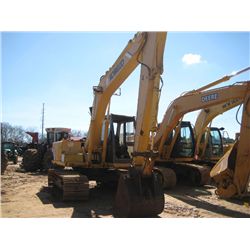 KOBELCO SK120LC HYDRAULIC EXCAVATOR, S/N YPU1359 (96 YR) 9' STICK, 36" BUCKET, ECAB, METER READING 5
