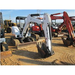 BOBCAT 335 MINI EXCAVATOR, S/N A16U11908 (09 YR) G-SERIES, 18" HOE BUCKET, BLADE, RUBBER TRACK, CANO
