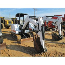 BOBCAT 331 MINI EXCAVATOR, S/N 512918217, 14" HOE BUCKET, QUICK COUPLER, RUBBER TRACK, BLADE, CANOPY