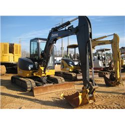 JOHN DEERE 50D HYDRAULIC EXCAVATOR, S/N 277296 (12 YR) 5'9" STICK, 24" BUCKET, BLADE, ECAB W/AIR, ME
