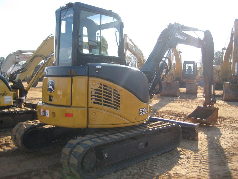 JOHN DEERE 50D HYDRAULIC EXCAVATOR, S/N 277296 (12 YR) 5'9" STICK, 24