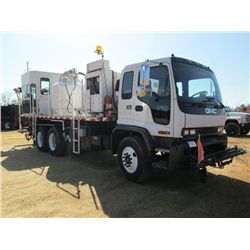 1999 GMC T8400 T/A PAINT STRIPING TRUCK, S/N 1GDT7C4C0XJ502666, CAT DIESEL ENG, A/T, LINEAR DYNAMICS