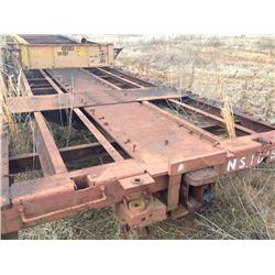 40'X9'-9" RAILCAR BRIDGE PLATFORM, SUPPORT BEAMS ARE 24", NO FLOORING,*****TO BE SOLD ABSENTEE LOCAT