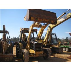 CAT 416C 4X4 LOADER BACKHOE, S/N 4ZN00474, GP BUCKET, 24" HOE BUCKET, CANOPY