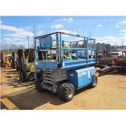 GENIE SCISSOR LIFT, 4X4, 6,550# CAPACITY