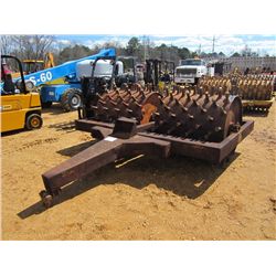 AMERICAN STEEL WORKS DOUBLE DRUM SHEEPFOOT ROLLER, PULL TYPE (COUNTY OWNED)