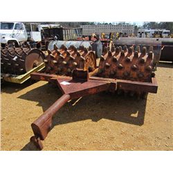 WICITA STEEL SHEEPFOOT DOUBLE DRUM ROLLER, PULL TYPE