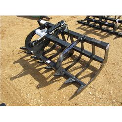 UNUSED VERSATECH BRUSH GRAPPLE 21000, ONE CYLINDER, FITS SKID STEER
