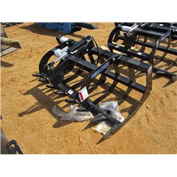 UNUSED VERSATECH BRUSH GRAPPLE 21000, ONE CYLINDER, FITS SKID STEER