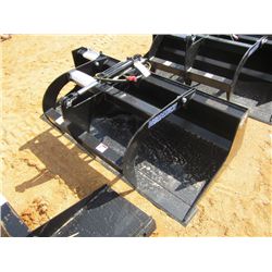 UNUSED VERSATECH GRAPPLE BUCKET 24000, ONE CYLINDER, FITS SKID STEER