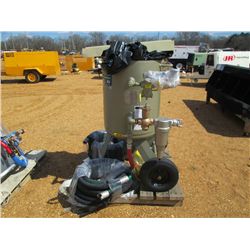 CLEMCO SAND BLASTING TANK, S/N 52625, 150 PSI, HOSES