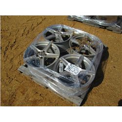 1 LOT (4) ALUMINUM RIMS