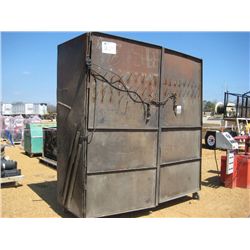 84" X 84" ROLL AROUND STORAGE CABINET