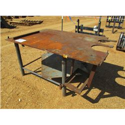 (1) 6'X4' STEEL WORK TABLE