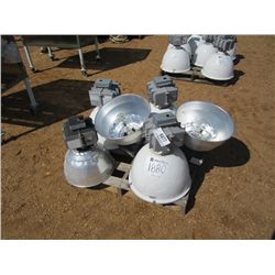 1 LOT (6) HUBBELL 400 WATT LIGHT FIXTURE