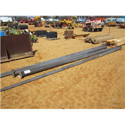 1 LOT (5) METAL POLE OUTDOOR LIGHTS