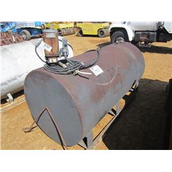 FUEL STORAGE TANK MTD ON SKID, 110V PUMP