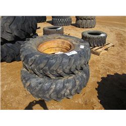 1 LOT (2) 14.00-24 TIRES & RIMS