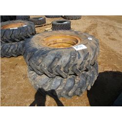 1 LOT (2) 14.00-24 TIRES & RIMS