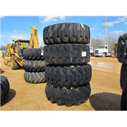 (1) LOT 4 23.5X25 TIRES & RIMS