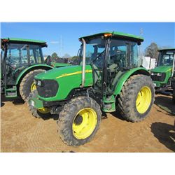 JOHN DEERE 5525 4X4 FARM TRACTOR, S/N 453431 (08 YR) 3 PTH, PTO, 3 REMOTES, ECAB W/AIR, 420/90R30 TI
