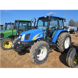 NEW HOLLAND T5050 4X4 FARM TRACTOR, S/N Z8JH16007 (08 YR) 3 PTH, PTO, 3 REMOTES, ECAB W/AIR, 16.9R30