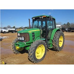 JOHN DEERE 6430 4X4 FARM TRACTOR, S/N 557675 (08 YR) 3 PTH, PTO, 3 REMOTES, ECAB W/AIR, 18.4-34 REAR