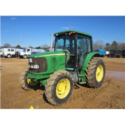 JOHN DEERE 6420 4X4 FARM TRACTOR, S/N 401530 (04 YR) 3 PTH, PTO, 3 REMOTES, ECAB W/AIR, 480/80R30 TI