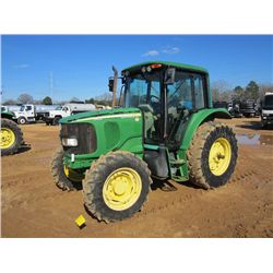 JOHN DEERE 6420 4X4 FARM TRACTOR, S/N 401509 (04 YR) 3 PTH, PTO, 3 HYD REMOTES, ECAB W/AIR, METER RE