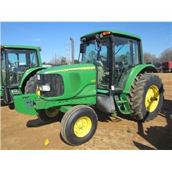 JOHN DEERE 6320 FARM TRACTOR, S/N 479786 (06 YR) 3PTH, PTO, 3 REMOTES, ECAB W/AIR, 18.4R30 TIRES, ME