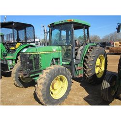 JOHN DEERE 6400 4X4 FARM TRACTOR, S/N 119079, 3 PTH, PTO, 2 REMOTES, ECAB W/AIR, 16.9-38 TIRES