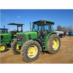 JOHN DEERE 6115D 4X4 FARM TRACTOR, S/N 001864, 3 PTH, PTO, 3 REMOTES, ECAB W/AIR, 18.4-38 TIRES, MET