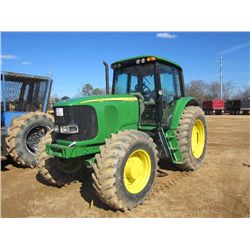 JOHN DEERE 7320 4X4 FARM TRACTOR, S/N 003667, 3 PTH, PTO, 3 REMOTES, ECAB W/AIR, 18.1-38 TIRES, METE