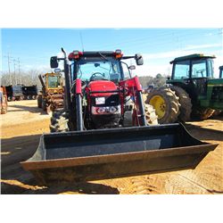 CASE IH 110 4X4 MAXXUM FARM TRACTOR, S/N ZBBE04778, 3 PTH, PTO, 4 REMOTES, L740 FRONT LOADER ATTACH,