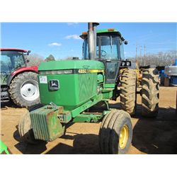 JOHN DEERE 4650 FARM TRACTOR, S/N 011831, PTO, 4 REMOTES, ECAB W/AIR, 20.8-38 TIRES, DUALS