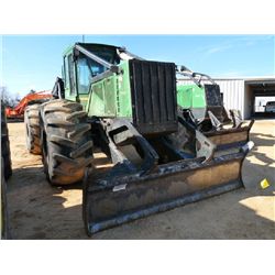 JOHN DEERE 848H GRAPPLE SKIDDER, S/N 618800 (08 YR) DUAL ARCH, WINCH, ECAB W/AIR, 30.5L-32 TIRES, ME
