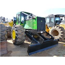 JOHN DEERE 648G III GRAPPLE SKIDDER, S/N 604954 (06 YR) SINGLE ARCH, WINCH, ECAB W/AIR, 30.5-32 TIRE