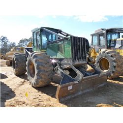 JOHN DEERE 648G III GRAPPLE SKIDDER, S/N 630998, SINGLE ARCH, WINCHM ECAB W/AIR, 30.5-32 TIRES