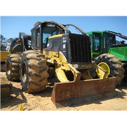 CAT 525B GRAPPLE SKIDDER, S/N 3KZ01947, SINGLE ARCH, WINCH, ECAB W/AIR, 30.5-32 TIRES, METER READING